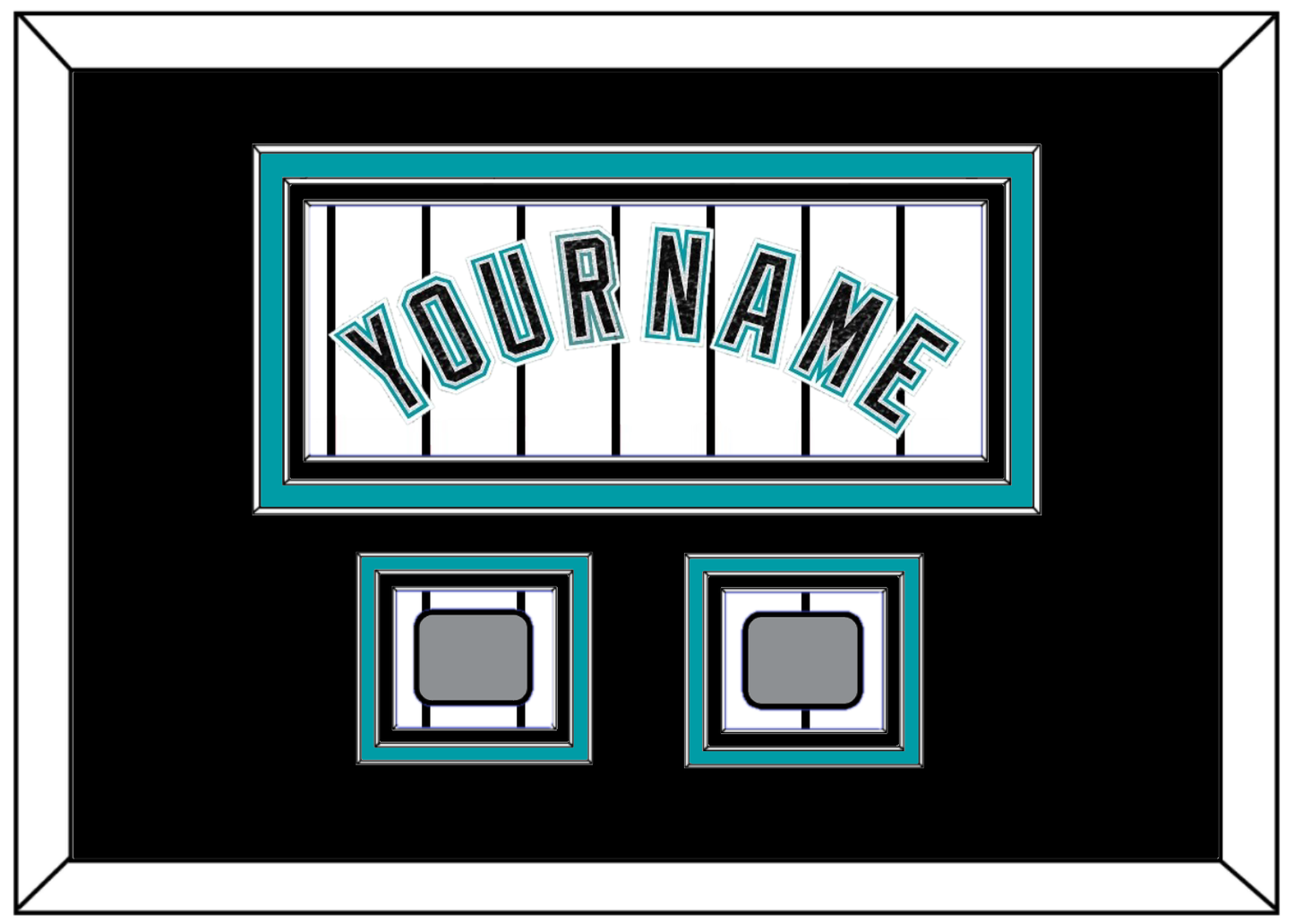 Florida Name & 2 World Series Patches - Home White Pinstripes (2003-2011) - Premier Tier 5