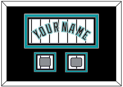Florida Name & 2 World Series Patches - Home White Pinstripes (2003-2011) - Premier Tier 5
