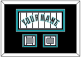 Florida Name & 2 World Series Patches - Home White Pinstripes (2003-2011) - Triple Mat 5