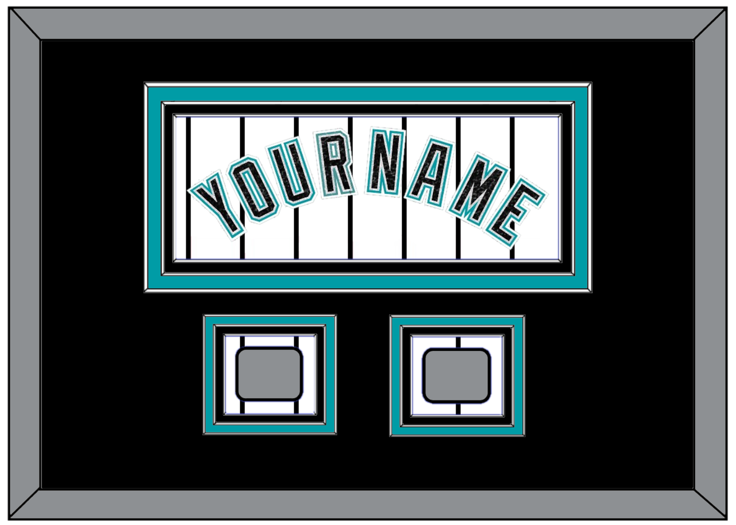Florida Name & 2 World Series Patches - Home White Pinstripes (2003-2011) - Premier Tier 5