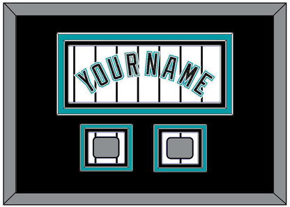Florida Name & 2 World Series Patches - Home White Pinstripes (2003-2011) - Premier Tier 5