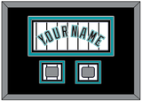 Florida Name & 2 World Series Patches - Home White Pinstripes (2003-2011) - Triple Mat 5