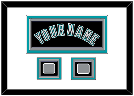 Florida Name & 2 World Series Patches - Alternate Black (2003-2011) - Premier Tier 1