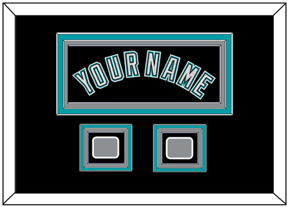 Florida Name & 2 World Series Patches - Alternate Black (2003-2011) - Premier Tier 3