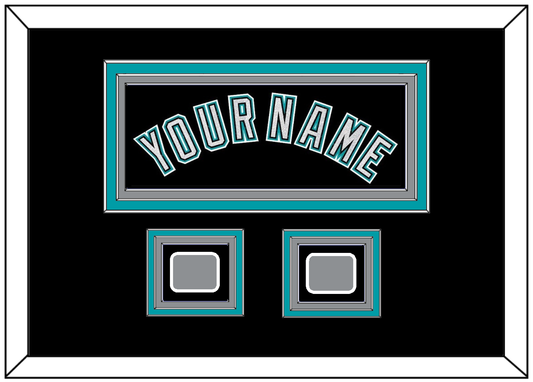 Florida Name & 2 World Series Patches - Alternate Black (2003-2011) - Premier Tier 3
