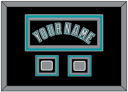 Florida Name & 2 World Series Patches - Alternate Black (2003-2011) - Premier Tier 3