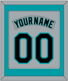 Florida Nameplate & Number Combined - Road Gray (1993-2001) - Single Mat 2