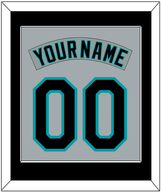 Florida Nameplate & Number Combined - Road Gray (1993-2001) - Essential Tier 3