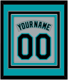 Florida Nameplate & Number Combined - Road Gray (1993-2001) - Triple Mat 2