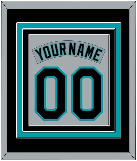 Florida Nameplate & Number Combined - Road Gray (1993-2001) - Premier Tier 3