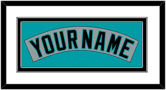 Florida Nameplate - Road Gray (1993-2001) - Double Mat 1