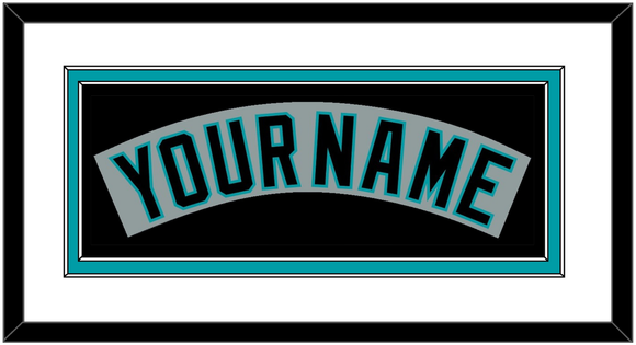 Florida Nameplate - Road Gray (1993-2001) - Double Mat 2