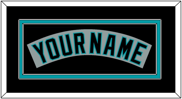 Florida Nameplate - Road Gray (1993-2001) - Double Mat 4