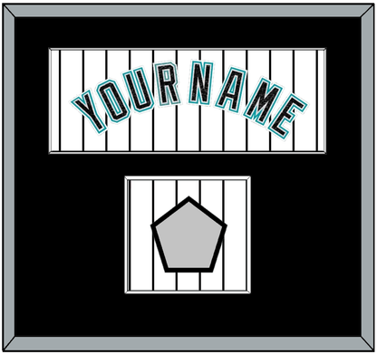 Florida Name & World Series Patch - Home White Pinstripes (2003-2011) - Essential Tier 2