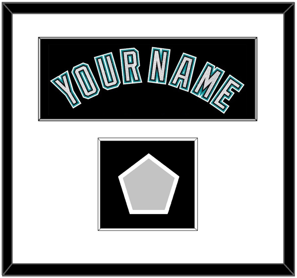 Florida Name & 2003 World Series Champions Patch - Alternate Black (2003-2011) - Single Mat 1