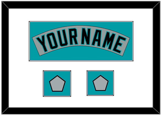 Florida Nameplate & 2 World Series Patches - Road Gray (1993-2001) - Essential Tier 1