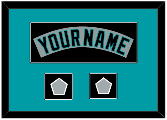 Florida Nameplate & 2 World Series Patches - Road Gray (1993-2001) - Essential Tier 3