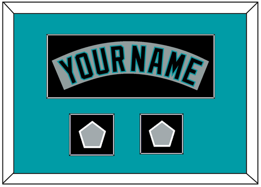 Florida Nameplate & 2 World Series Patches - Road Gray (1993-2001) - Essential Tier 3