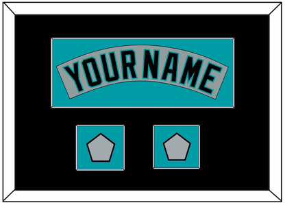 Florida Nameplate & 2 World Series Patches - Road Gray (1993-2001) - Essential Tier 5