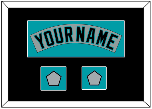 Florida Nameplate & 2 World Series Patches - Road Gray (1993-2001) - Essential Tier 5