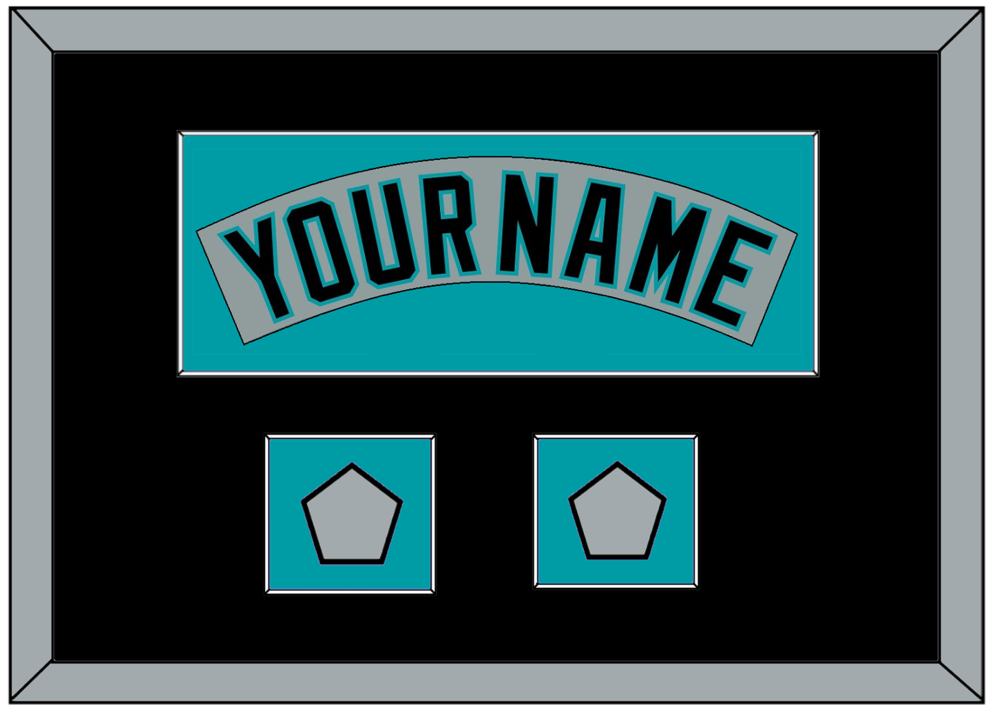 Florida Nameplate & 2 World Series Patches - Road Gray (1993-2001) - Essential Tier 5