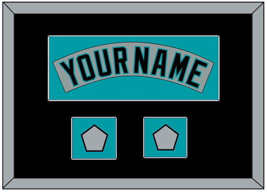 Florida Nameplate & 2 World Series Patches - Road Gray (1993-2001) - Essential Tier 5