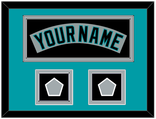Florida Nameplate & 2 World Series Patches - Road Gray (1993-2001) - Signature Tier 5