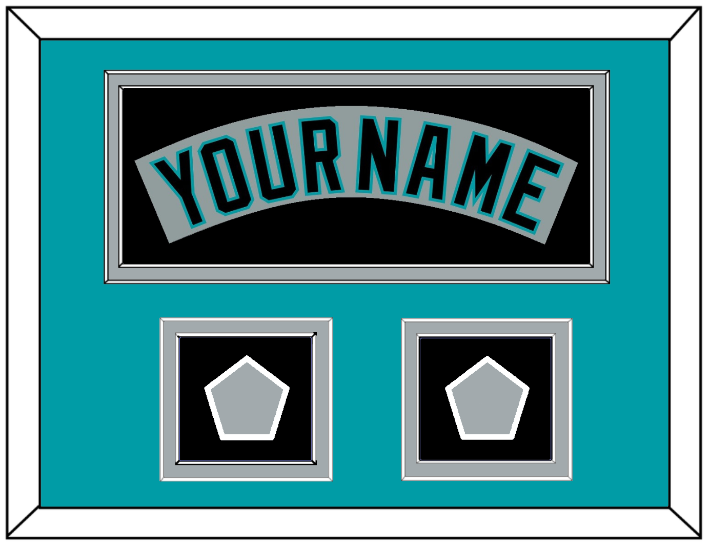 Florida Nameplate & 2 World Series Patches - Road Gray (1993-2001) - Signature Tier 5