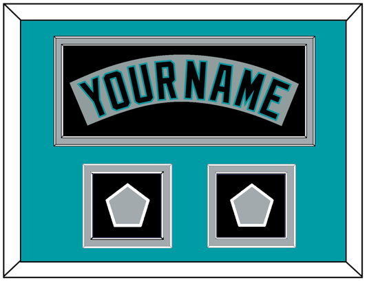 Florida Nameplate & 2 World Series Patches - Road Gray (1993-2001) - Signature Tier 5