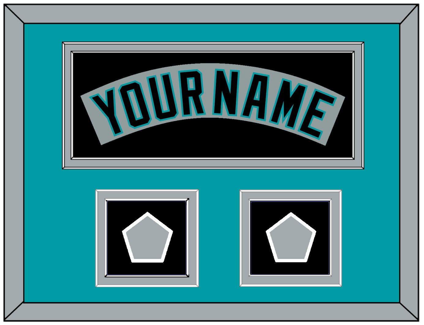 Florida Nameplate & 2 World Series Patches - Road Gray (1993-2001) - Signature Tier 5