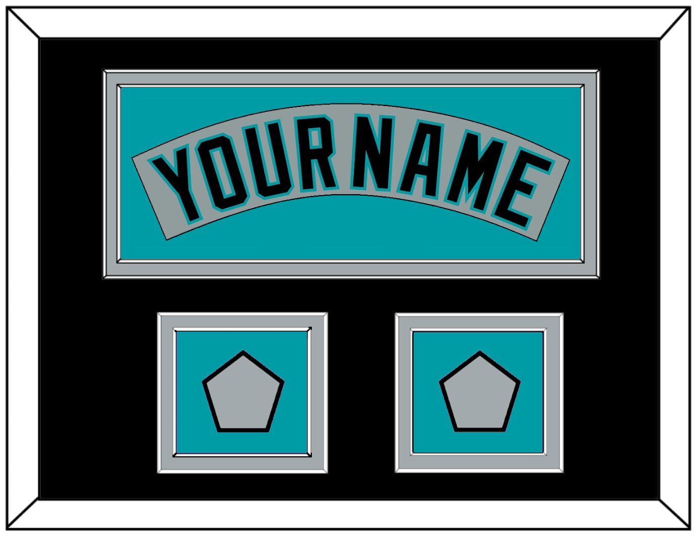 Florida Nameplate & 2 World Series Patches - Road Gray (1993-2001) - Signature Tier 7