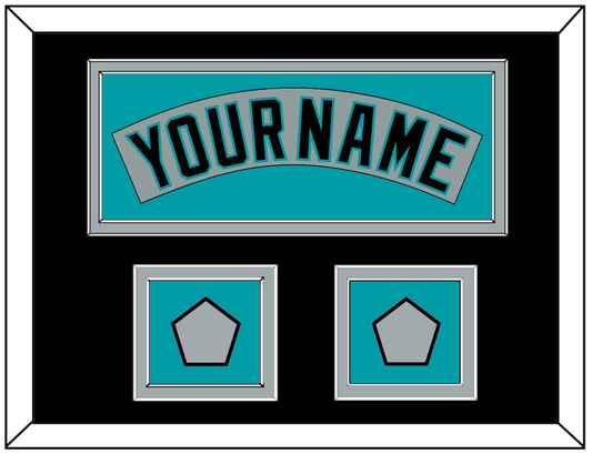 Florida Nameplate & 2 World Series Patches - Road Gray (1993-2001) - Signature Tier 7