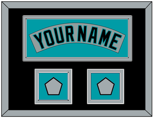 Florida Nameplate & 2 World Series Patches - Road Gray (1993-2001) - Signature Tier 7