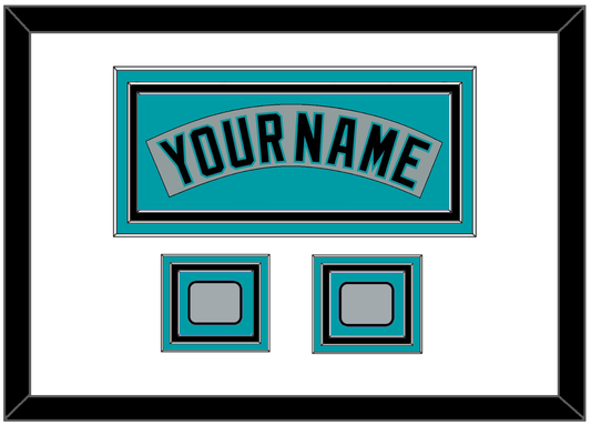 Florida Nameplate & 2 World Series Patches - Road Gray (1993-2001) - Premier Tier 1