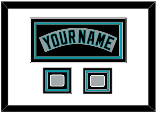 Florida Nameplate & 2 World Series Patches - Road Gray (1993-2001) - Premier Tier 3