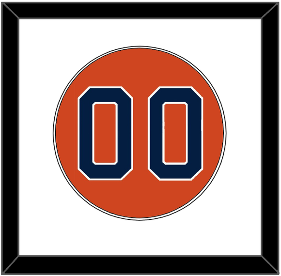 Houston Number - Alternate Orange - Single Mat 1