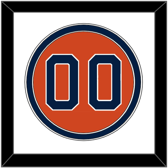 Houston Number - Alternate Orange - Double Mat 1