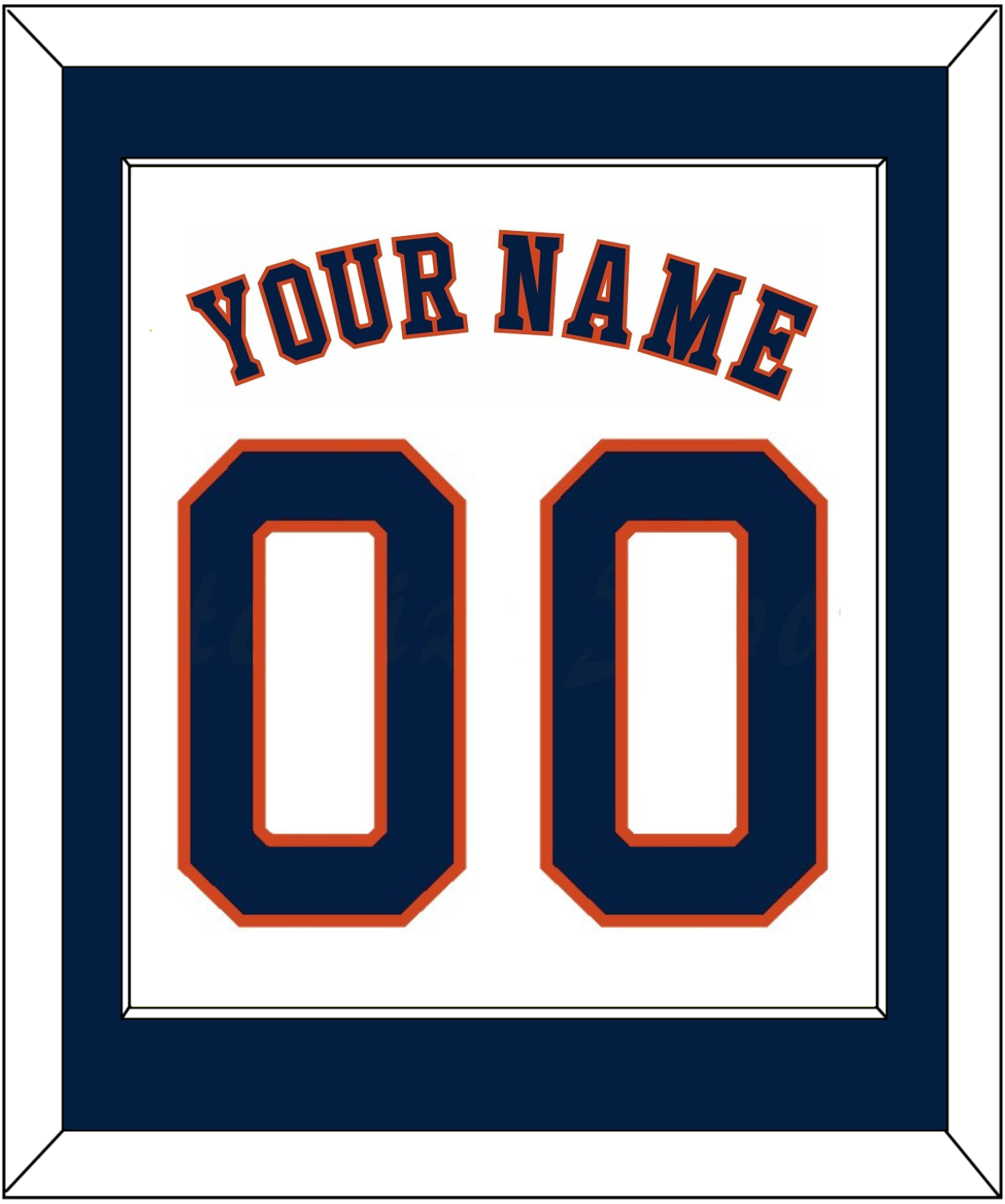 Houston Name & Number - Home White - Essential Tier 1