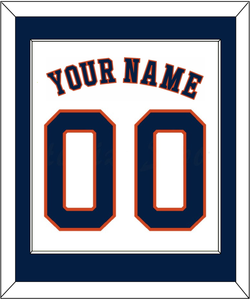 Houston Name & Number - Home White - Single Mat 1