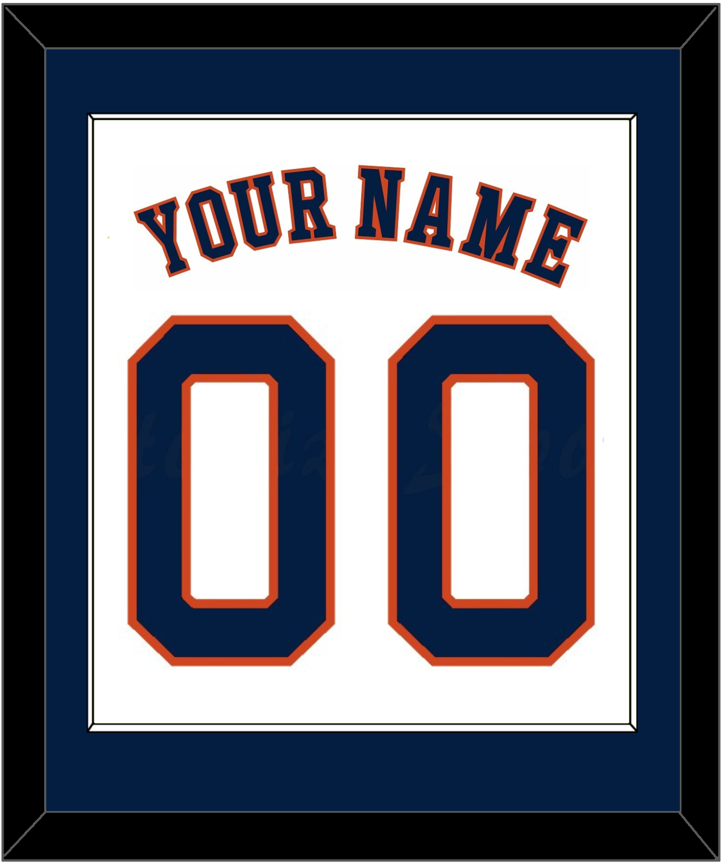 Houston Name & Number - Home White - Essential Tier 1