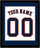 Houston Name & Number - Home White - Single Mat 1