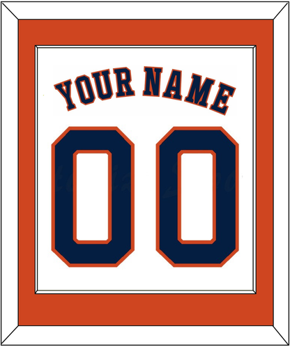 Houston Name & Number - Home White - Essential Tier 2