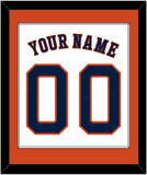 Houston Name & Number - Home White - Single Mat 2