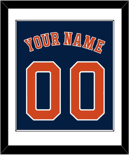 Houston Name & Number - Alternate Blue - Essential Tier 1