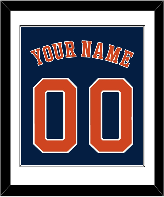 Houston Name & Number - Alternate Blue - Essential Tier 1