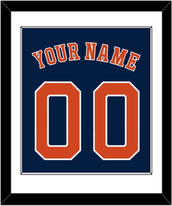 Houston Name & Number - Alternate Blue - Single Mat 1