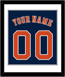 Houston Name & Number - Alternate Blue - Single Mat 1