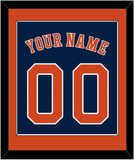 Houston Name & Number - Alternate Blue - Single Mat 2