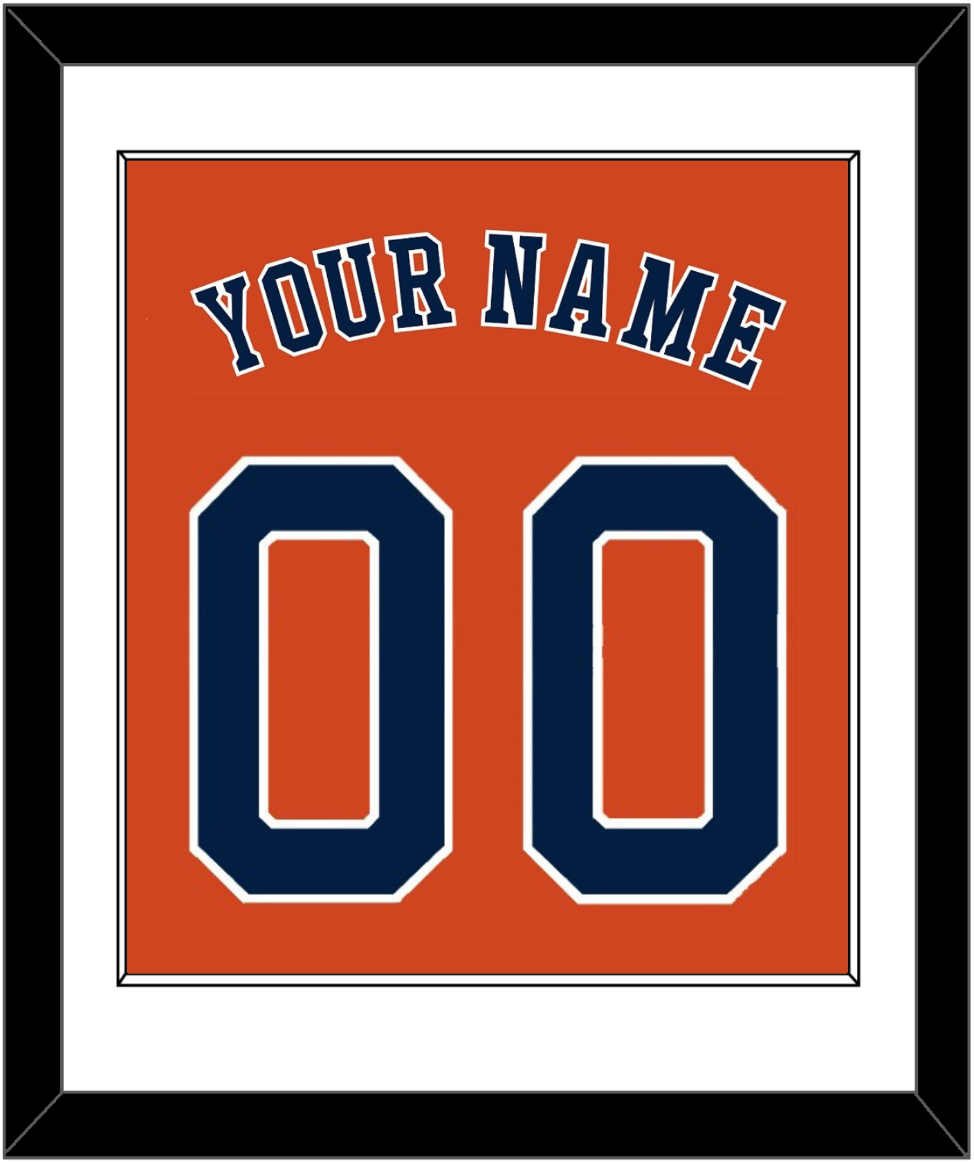 Houston Name & Number - Alternate Orange - Essential Tier 1