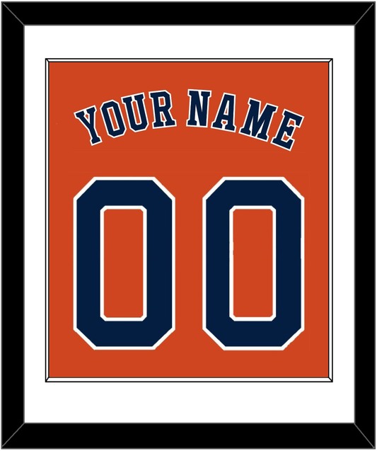 Houston Name & Number - Alternate Orange - Essential Tier 1